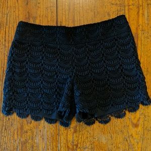 LOFT Scalloped Lace Shorts